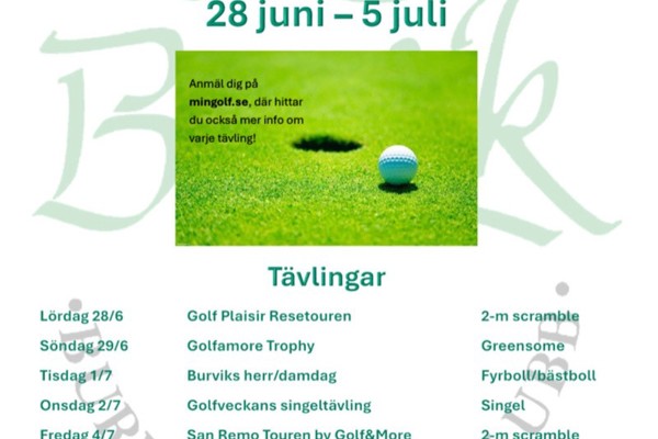 Tävlingsveckan 2025