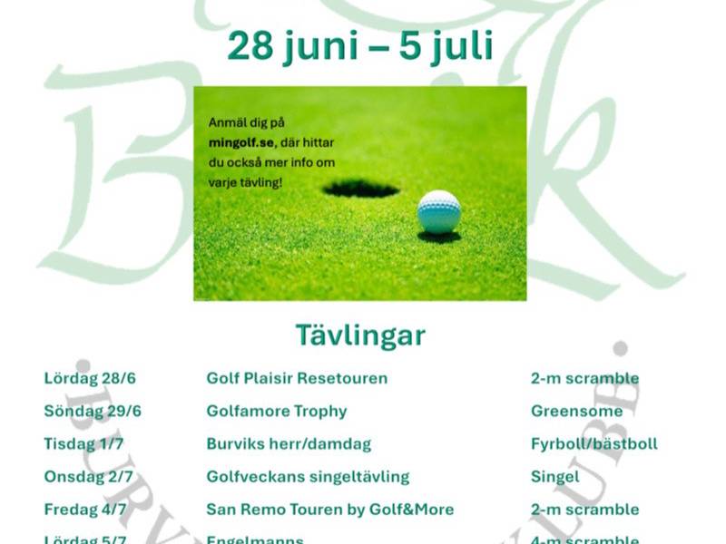 Tävlingsveckan 2025