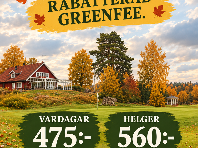 Rabatterad greenfee