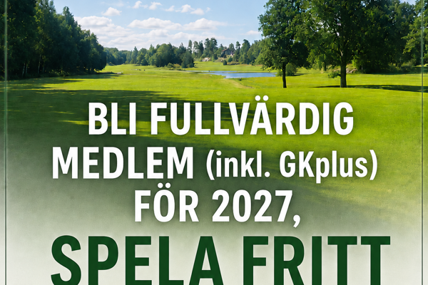 Bli medlem för 2027 och spela fritt resten av 2026